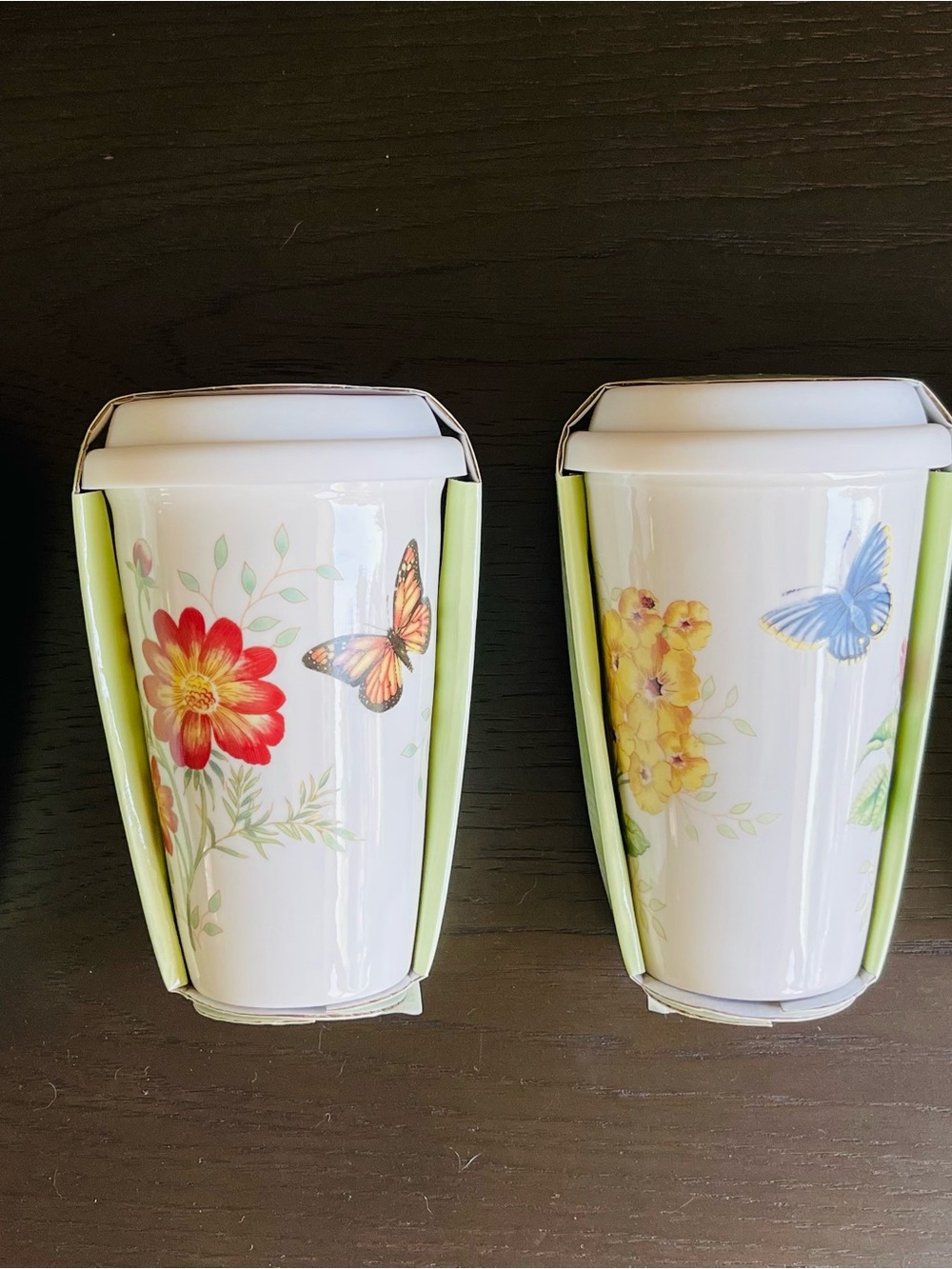 4 Lenox travel, thermal mug